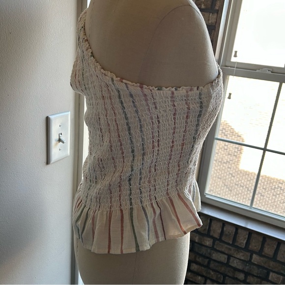 American Eagle One-Shoulder Smocked Tank | Size M | Summer Festival Style - Picture 4 of 5